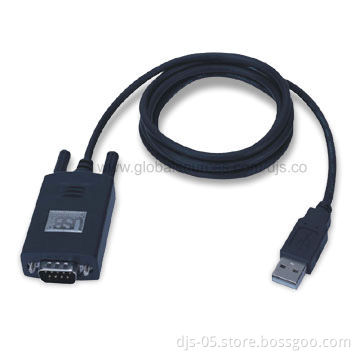 USB to RS232 Cable, USB AM to DB 9M, Supports RS 232 Serial Interface, RoHS Compliant, Good Quality